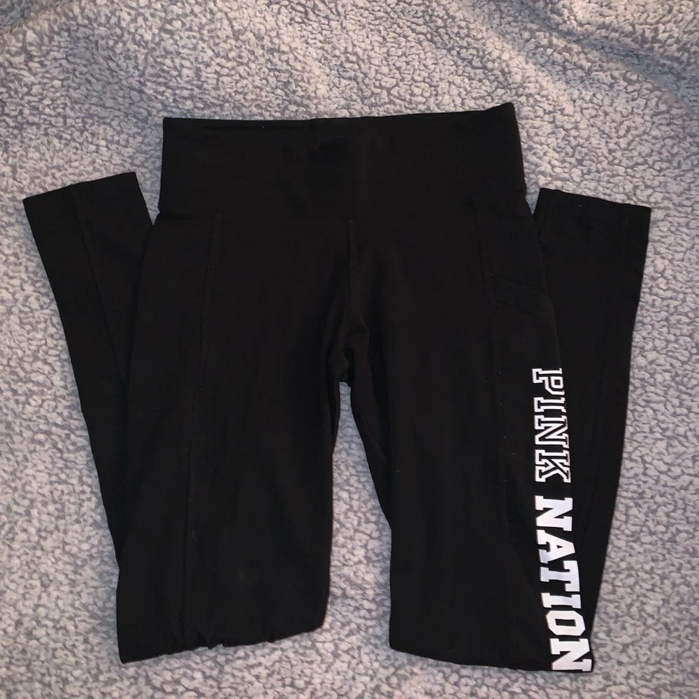 PINK black yoga pants
